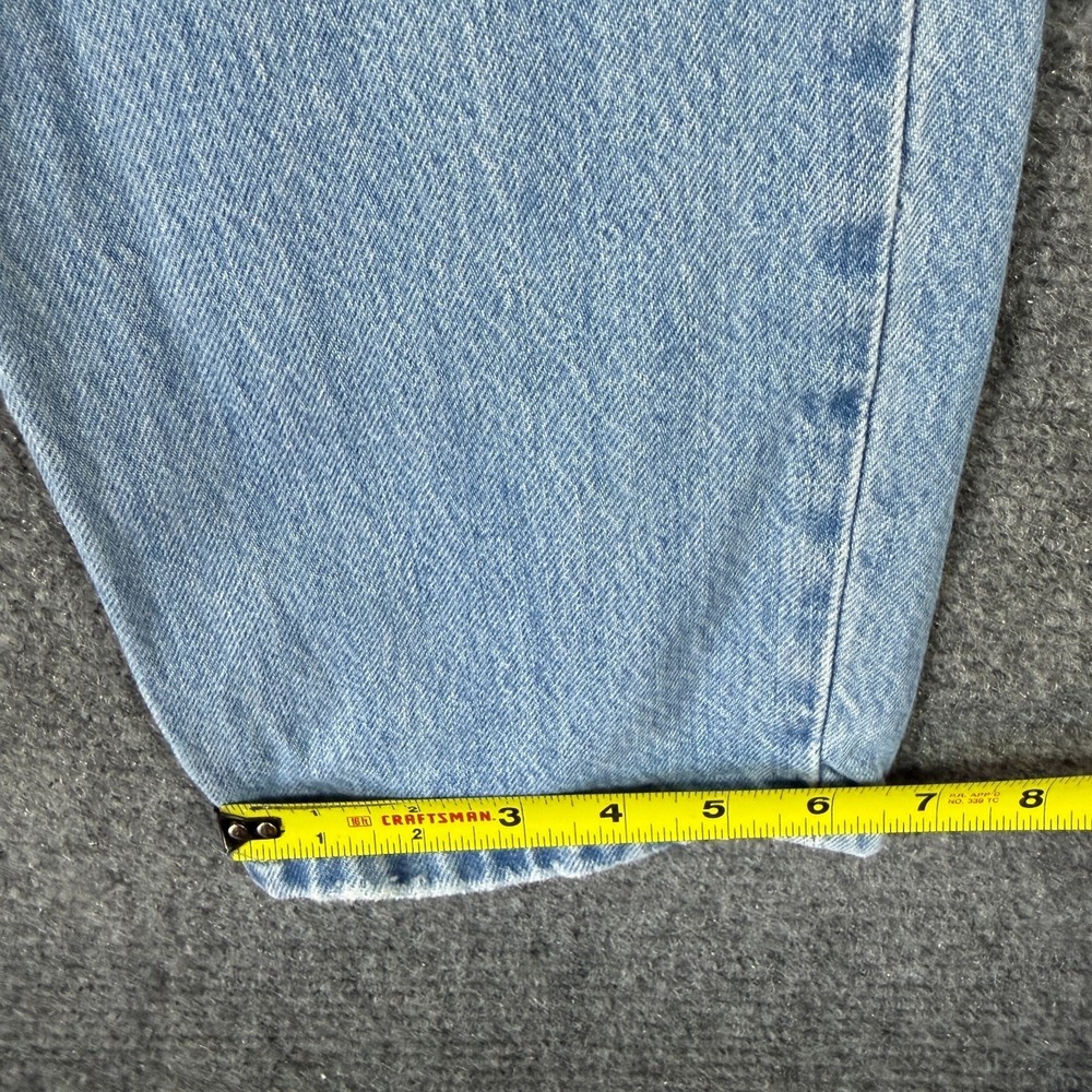 Levis Low Pro Straight Jeans Light Wash 100% Cotton Womens Size 24x31 #2939 - Picture 9 of 14